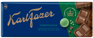 Karl Fazer Vihreät Kuulat Milchschokolade mit Fruchtgummistückchen