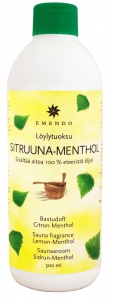 Emendo Löylytuoksu Sitruuna-Menthol Aufguss-Aroma Zitrone-Menthol, 500 ml