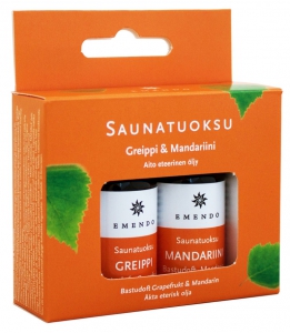 Emendo Saunatuoksu Saunaöl-Set Greippi ja Mandariini - Grapefruit - Mandarine