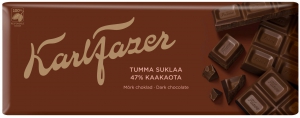 Karl Fazer Tumma suklaa - Fazer Dunkle Schokolade, 200 g Tafel
