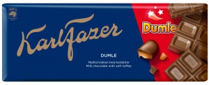 Karl Fazer Dumle Milchschokolade mit Toffee, 200 g