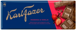 Karl Fazer Mansikka - Vaniljaa - Erdbeer & Vanille, 190 g