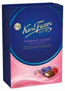 Karl Fazer Rasberry-Yoghurt Himbeer-Joghurt-Pralinen, 150 g
