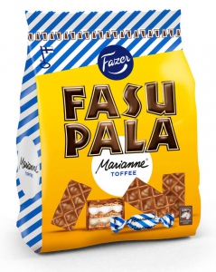 Fazer Fasupala Marianne Toffee Waffel-Kekse mit Minze und Toffee, 215 g