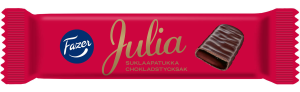 Fazer Julia Schokoladenriegel mit Fruchtmarmeladenfüllung, 18 g