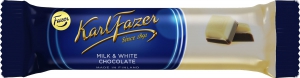Karl Fazer Weiße & Milchschokoladen Riegel, 38 g