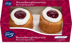 Fazer Runebergin Torttu - Runeberg Törtchen, 2 Stück, 208 g