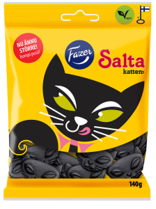 Fazer Salta Katten Lakritz-Katzen, 70 g