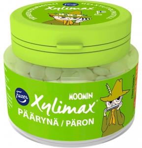 Fazer Xylimax Moomin Päärynäpastilli Xylitol Birnenpastillen, 90 g