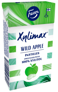 Fazer Xylimax Villi Omena Wilder Apfel-Pastillen, 38 g