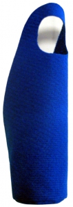Flaschentragetasche aus echtem Filz, Blau