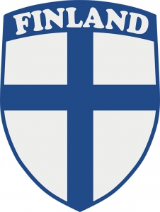 Aufkleber Finland  Wappen-Flagge