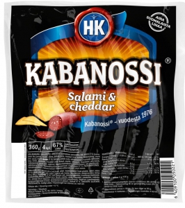 HK Kabanossi Salami & Cheddar Makkara Grillwurst, 360 g