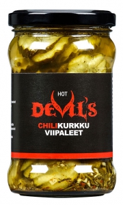 Herkkumaa Devil's Chilikurkku Chiligurken, 270 g