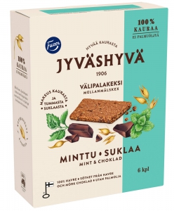 Jyväshyvä Välipalakeksi Minttu-Suklaa Minzschokoladen-Kekse