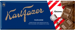 Karl Fazer Piparmintturouhetta Marianne - Pfefferminz Crisp, 200 g Tafel