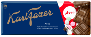 Karl Fazer Avec Minz-Dragee Milchschokolade,  200 g Tafel