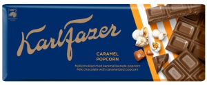 Karl Fazer Caramel Popcorn Schokolade, 200g