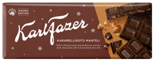 Karl Fazer Winter Edition - Dunkle Schokolade mit karamelisierten Mandeln