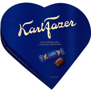 Karl Fazer Sydänrasia Milchschokoladen-Pralinen Herzbox, 225 g