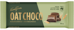 Karl Fazer Kaurachoco Hasselpähkinä Haferschokolade, 62 g Tafel
