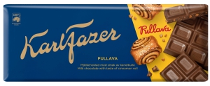Karl Fazer Pullava Miclschokolade mit Zimtschneckengeschmack