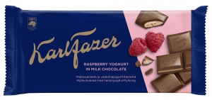 Karl Fazer Rasperry Yoghurt in Milchschokolade, 121 g