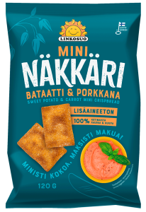 Linkosuo Mininäkkäri Bataatti-porkkana Mini-Cracker Süßkartoffel-Karotte, 120 g