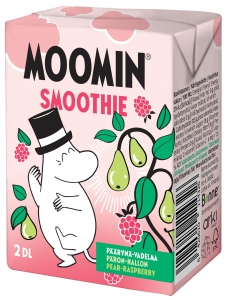 Bonne Moomin Smoothie Päärynä-Vadelma Birne-Himbeere, 200 ml