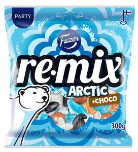 Fazer Remix Arctic + Choco Fruchtgummi-Lakritzmischung
