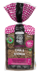 Rosten Siemenrapeat Chia & Kvinoa siemennäkkileipä - knuspriges glutenfreies Chia & Quinoa Samen- Knäckebrot