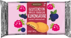 Rosten Gluteeniton täytetty pikkuleipä Kuningatar Glutenfreie Kekse mit Beerenfüllung