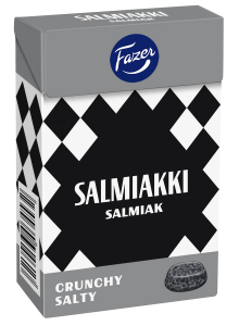 Fazer Salmiakki Crunchy Salty Pastillen, 70 g