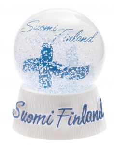 Aurora Borealis Lumisadepallo Suomi Schneekugel Finnland