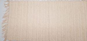 Teppichläufer finnischer Art, rohweiss, 61 x 195 cm, handgewebt
