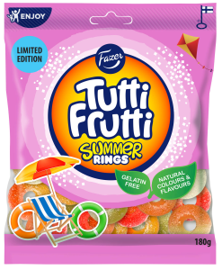 Fazer Tutti Frutti Summer Rings, 180 g