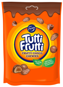Fazer Tutti Frutti Fruity Choco Chewies Schokoladen-Fruchtgranulat Kugeln
