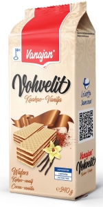 Vanajan Kaakao-Vaniljavohveli Waffeln mit Kakao und Vanillegeschmack