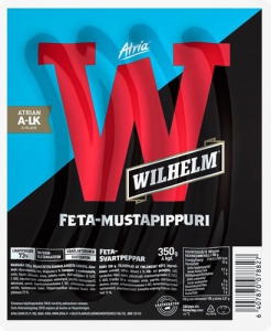 Atria Wilhelm Feta-mustapippuri Grillimakkara - Feta-Pfeffer Grillwürste, 350 g