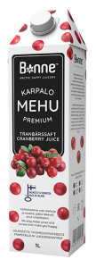 Bonne Premium Karpalomehu Cranberrysaft, 1 l