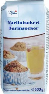 DanSukker Fariinisokeri brauner Rohrzucker, 500 g