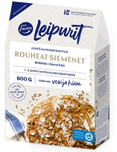 Fazer Leipurit Rouheat siemenet leipäjauhosekoitus - Körner-Brotbackmischung,  600 g