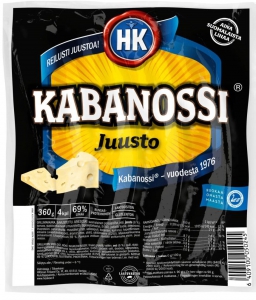 HK Kabanossi Juusto Makkara Grillwurst mit Käse, 360 g