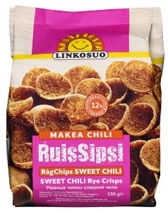 Linkosuo Ruis Sipsi Sweet Chili Roggenchips mit Chili, 150 g