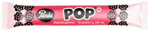 Panda Pop Mansikkapehmis Lakritz-Stange mit Erdbeer-Softeis-Geschmack