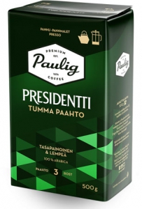 Paulig Presidentti Tumma Paahto Dunkle Röstung Filterkaffee gemahlen, 500 g