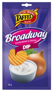 Taffel Dippi - Dip-Sauce Broadway mit Sauerrahm und Zwiebeln, 18 g