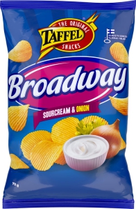 Taffel Broadway Sour Cream & Onion Kartoffelchips Sour Cream - Zwiebel