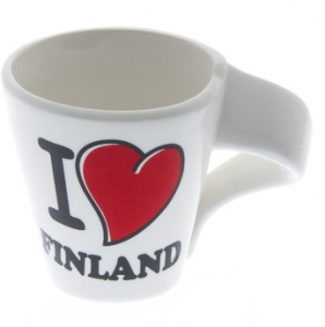 Kaffeetasse "I love Finland"