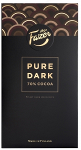 Fazer Pure Dark 70% Cocoa Schokolade